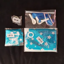 WEIGAO-Conjunto de globos de aluminio azul, decoración de primer cumpleaños, número de un año, suministros de decoración para Celebración de Bebé y Niño