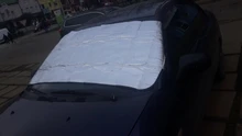 Cubierta de parabrisas para ventana de coche, Protector de polvo y nieve helada, luz solar, 147x70cm