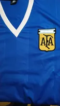Maradona-Camiseta Vintage para hombre, Retro Azul, color blanco, 1986