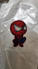 Marvel-Parches de dibujos animados de Iron man, spiderman, hulk, Capitán América, pegatinas para ropa, calcomanías de tela de bordado