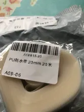 Cinta de sellado de costura impermeable de 20 metros, hierro en fusión en caliente, Telas recubiertas de PU de 2 capas, herramientas para exteriores, ropa deportiva, tienda de 20mm