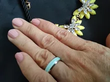 Anillos luminosos de acero inoxidable para hombre y mujer, joyería brillante en la oscuridad, Color azul, rosa y verde, ZL-001