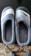 PUIMENTIUA-Zapatillas calientes a rayas para hombre, zapatos antideslizantes de invierno para casa y dormitorio, de algodón cálido para invierno