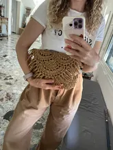 Bolsos de paja de verano para mujer, carteras de playa hechas a mano con borlas, de rafia, tejido de ratán, bolsos de hombro tipo bandolera para vacaciones, 2020