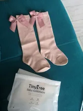2020 calcetines de niñas bebé nuevo niños chica lazo grande hasta la rodilla largo suave calcetines Bowknot 100% algodón 0-3 años calcetines recién nacido