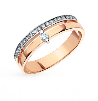 Gold ring with diamonds sunlight sample 585
Gold ring with diamonds sunlight sample 585