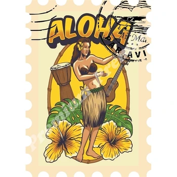 Hawaii souvenir magnet vintage tourist poster
Hawaii souvenir magnet vintage tourist poster