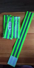 Bandas reflectantes elásticas para brazo, pierna y correa de tobillo, reflectante de seguridad, cintas de correa para correr por la noche, caminar y ciclismo, 2 uds.