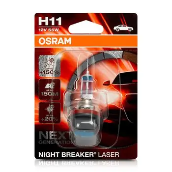 OSRAM lamp®64211NL-01B H11 1 Night B Laser 55W12V + 150 Next Generation
OSRAM lamp®64211NL-01B H11 1 Night B Laser 55W12V + 150 Next Generation
