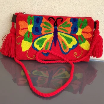 Shoulder bag Wayuu upholstery towel Red
Shoulder bag Wayuu upholstery towel Red