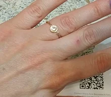 ZooMango-Anillo de boda de titanio y acero para mujer, cadena de Circonia cúbica, oro rosa clásico, compromiso, ZR19165