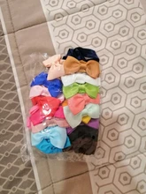 Conjunto de Diadema con lazo para el pelo, set de 20 unidades de cinta para el pelo, lazo de grogrén hecho a mano, diadema elástica, accesorios para el cabello para bebés y niños