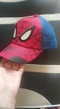 Gorra de béisbol con bordado para niños, gorro de béisbol con bordado de dibujos animados de Spiderman, ajustable, Hip-hop, transpirable, para verano, sombreros de niños