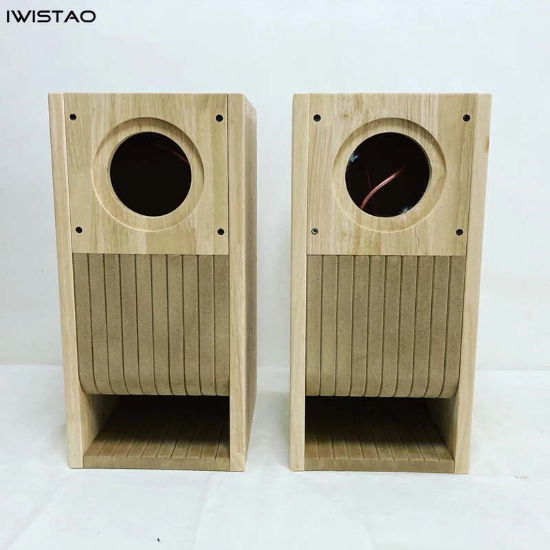 IWISTAO HIFI 6/6.5 Inches Full Range Speaker Empty Cabinet Kits 1 Pair MDF Labyrinth Structure for Tube Amplifier | Электроника