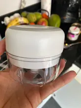 Cortador de cocina machacador de ajo eléctrico picadora de carne Mini trituradora de verduras de ajo de alimentos, picadora procesador de alimentos recargable