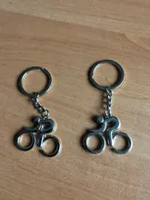 Uds/2 uds Deporte Hombre llavero de Metal bicicleta ciclismo llavero ciclismo clave cadenas accesorios de colgar