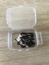 Clavija de tornillo de Boile con anillo redondo/ovalado giratorio, aparejo D, Terminal de pesca, aparejos, soporte de cebo, accesorios de pesca de carpa, 20 Uds.