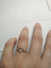 CACANA Acero inoxidable Luckyoverflow mejor amigo nueva moda Color oro en forma de corazón anillos de boda para mujer joyería regalo W41