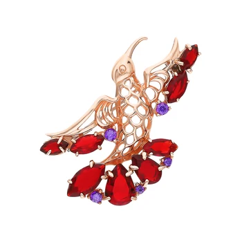 Silver brooch with cubic zirconia and Garnet synthetic sunlight sample 925
Silver brooch with cubic zirconia and Garnet synthetic sunlight sample 925