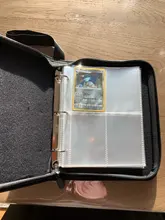 TOMY 50 Uds capacidad Pokemon tarjeta TCG bolsa de almacenamiento de Pokemones juego Pokmon tarjeta de almacenamiento camiseta con caja cargada Lista de Juguetes