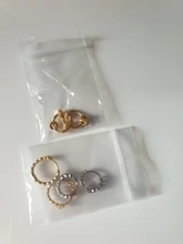 ANENJERY aro-pendientes de plata de primera ley diseño geométrico para mujer, aretes pequeños, aros pequeños, plata esterlina 925, estilo francés, Punk, Hip Hop, fiesta