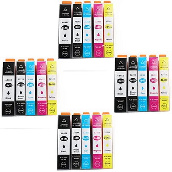 20 ink cartriges Model HP364xl HP 364xl 364xl Compatible with printers PhotoSmart C 6350 C 6380 C 6383 D 5400
20 ink cartriges Model HP364xl HP 364xl 364xl Compatible with printers PhotoSmart C 6350 C 6380 C 6383 D 5400