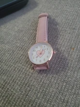 Sakura-reloj rosa para niña y mujer, reloj femenino para estudiante, a la moda, sencillo para chica, ropa con una flecha, reloj en forma de corazón