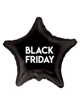 Balloons Black Friday Foil Star 91cm 
Balloons Black Friday Foil Star 91cm