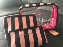 Bolsa de cosméticos portátil de PVC, conjunto de 3 piezas, bolsa de viaje al aire libre, impermeable, bolsa de almacenamiento transparente a la moda