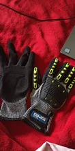 GMG-guantes de trabajo de seguridad TPR, resistentes a impactos y a impactos, antigolpes, mecánicos