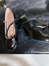 Zapatos Infantiles para niñas, calzado con lazo de cuero para fiesta de Baile de Princesa, brillantes, Color rojo sólido, tacón alto, de cuero de moda, oferta de otoño