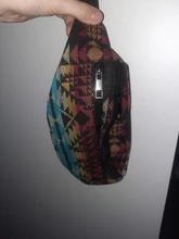 Annmouler-riñonera de tela para mujer, 8 colores, estilo bohemio, 2 bolsillos, bolsa de viaje para teléfono