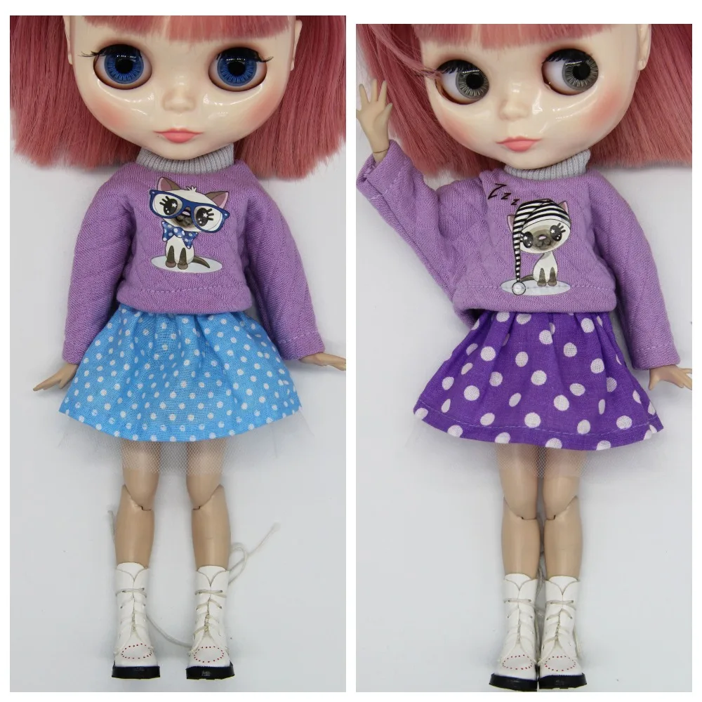 Фото Кофта юбка лосины ботинки для куклы Блайз | Игрушки и хобби