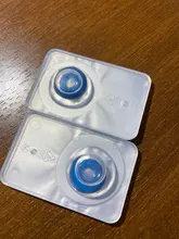 Lentillas de colores para Cosplay de Halloween, lentes de contacto de Color rojo y azul