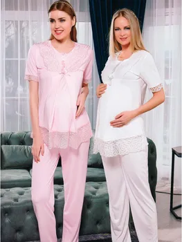 Maternity Clothing Rose Lace Puerperal Suit 
Maternity Clothing Rose Lace Puerperal Suit