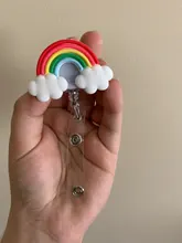 Enfermera-carrete de insignia retráctil con hermosas flores de silicona, 60cm, para estudiante, Enfermera, exposición, Tarjeta De Nombre, pecho, tarjeta de identificación, nuevo