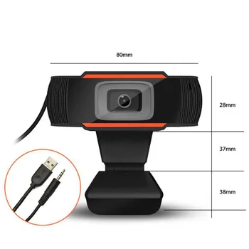Webcam 2.0 HD Webcam USB Video Camera Recording with Microphone for Computer PC and MAC
Webcam 2.0 HD Webcam USB Video Camera Recording with Microphone for Computer PC and MAC