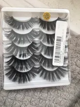 5 pares de pestañas postizas 3D largas naturales de imitación de pelo de visón Wispies Fluffies Drama pestañas suaves hechas a mano Libre de crueldad pestañas negras