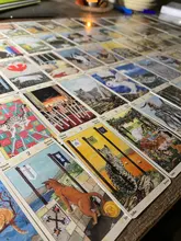 Board-Game Oracle-Cards Deck Tarot Astrology Pagan Cats Party Family Divination of Full-English