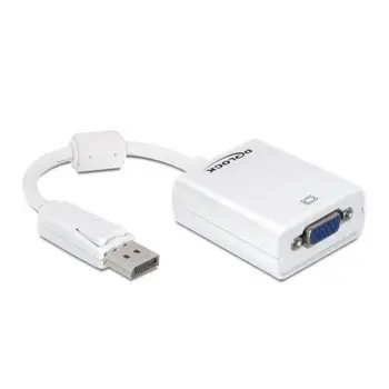 DisplayPort to VGA adapter DELOCK 61766 12,5 cm 
DisplayPort to VGA adapter DELOCK 61766 12,5 cm