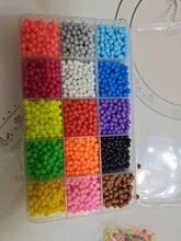 14400 Uds 4,5 MM recarga Hama cuentas Aquabeads DIY Spray de agua cuentas juegos de pelota 3D hecho a mano juguetes para niñas niños