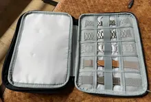 Caja organizadora de relojes de viaje con 18 ranuras para Apple Watch, caja de almacenamiento de correa de reloj, doble capa