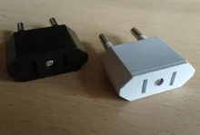 Nuevo CN enchufe usa a EU Adaptador convertidor de CA americano China a la UE Euro Europa Adaptador De Corriente De Viaje tipo C tomacorriente enchufe eléctrico