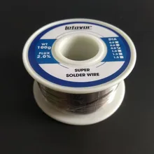 Rollo de alambre de estaño para soldar colofonia de Plomo Fundido, 0,8mm, 1,0mm, 20g, 50g, 100g