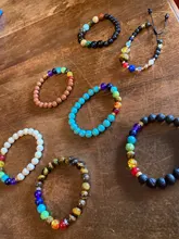 Pulsera ajustable con sistema Solar de piedra Natural, pulsera con cuentas de galaxia del universo, ocho planetas, regalo para novia