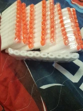 Dardos blandos y luminosos para pistola de juguete, saetas de agujero hueco, de 100 uds, cabeza de 7,2cm, repuesto de balas de juguete