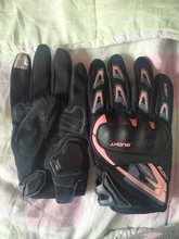 Suomy-guantes de Moto impermeables táctiles para hombre y mujer, color rosa y gris, para verano