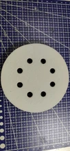 Almohadilla de interfaz de esponja suave de 8 agujeros para lijado, discos de lijado de gancho y bucle para pulido de superficie irregular, 5 pulgadas (125mm), 2 uds.