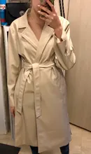 KPYTOMOA-gabardina de piel sintética con cinturón para mujer, gabardina Vintage de manga larga con orificios laterales, prendas de vestir exteriores, Tops Chic, 2020