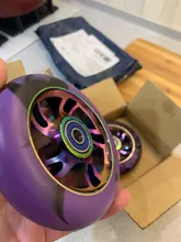 100mm moto ruedas de repuesto con rodamientos de aleación de aluminio resistente al desgaste de piezas de Scooter Kick Scooters accesorios 2 unids/set